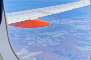 Bâle vue d'avion, peu de temps avant l’atterrissage
