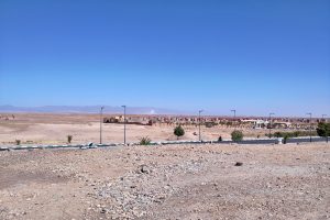 Au fond, le point clair : le haut de la tour du complexe solaire de Noor, à Ouarzazate.
